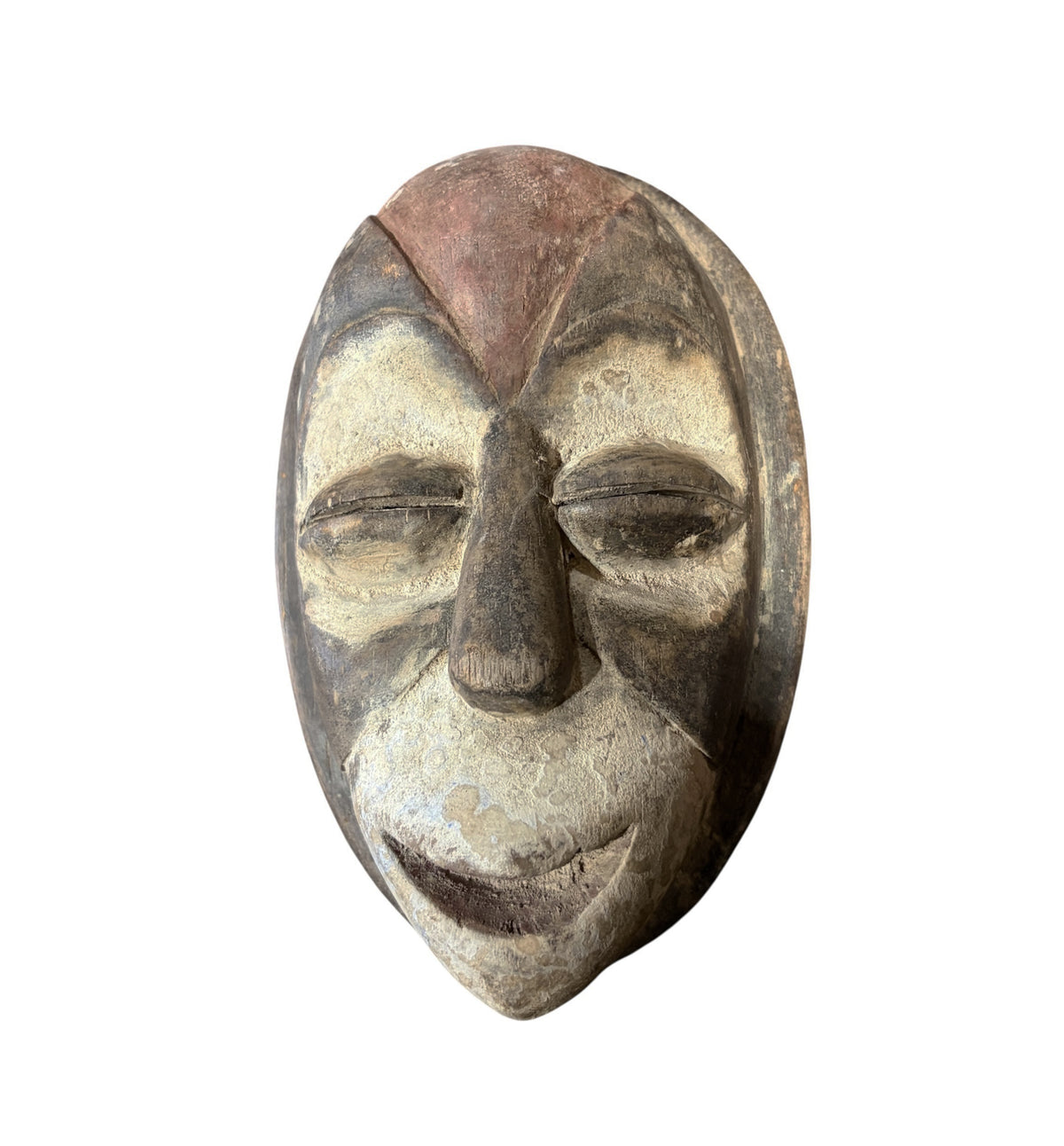 #1297/Vintage Galoa Tribe  Passport Mask Gabon 6.25" H
