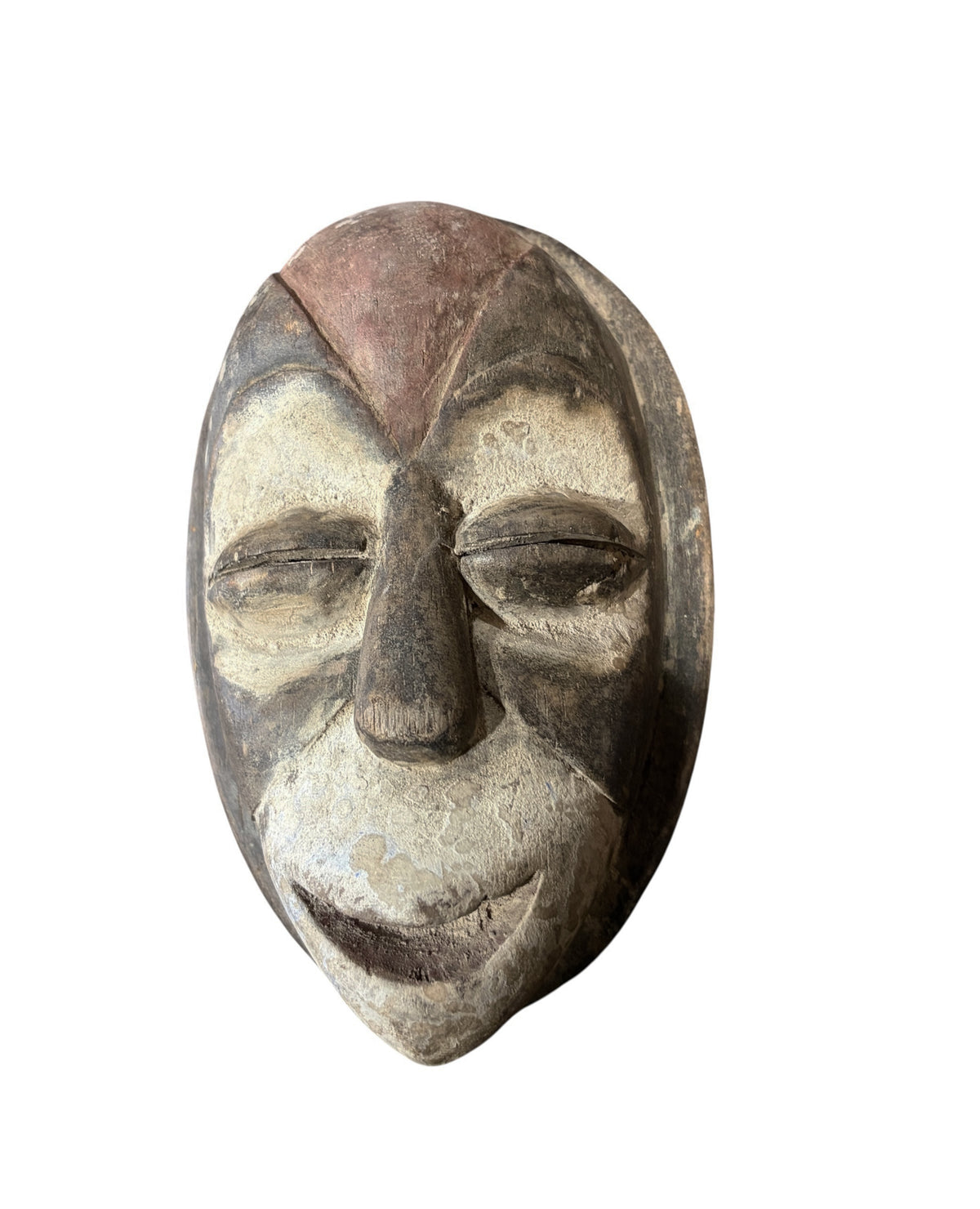 #1297/Vintage Galoa Tribe  Passport Mask Gabon 6.25" H