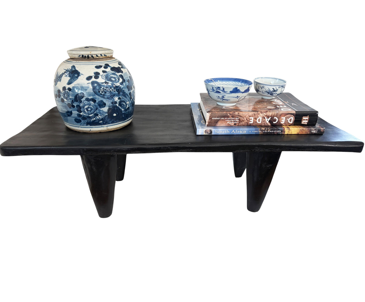 #1300  LG Vintage  African Senufo Stool / coffee Table  I coast 38" w