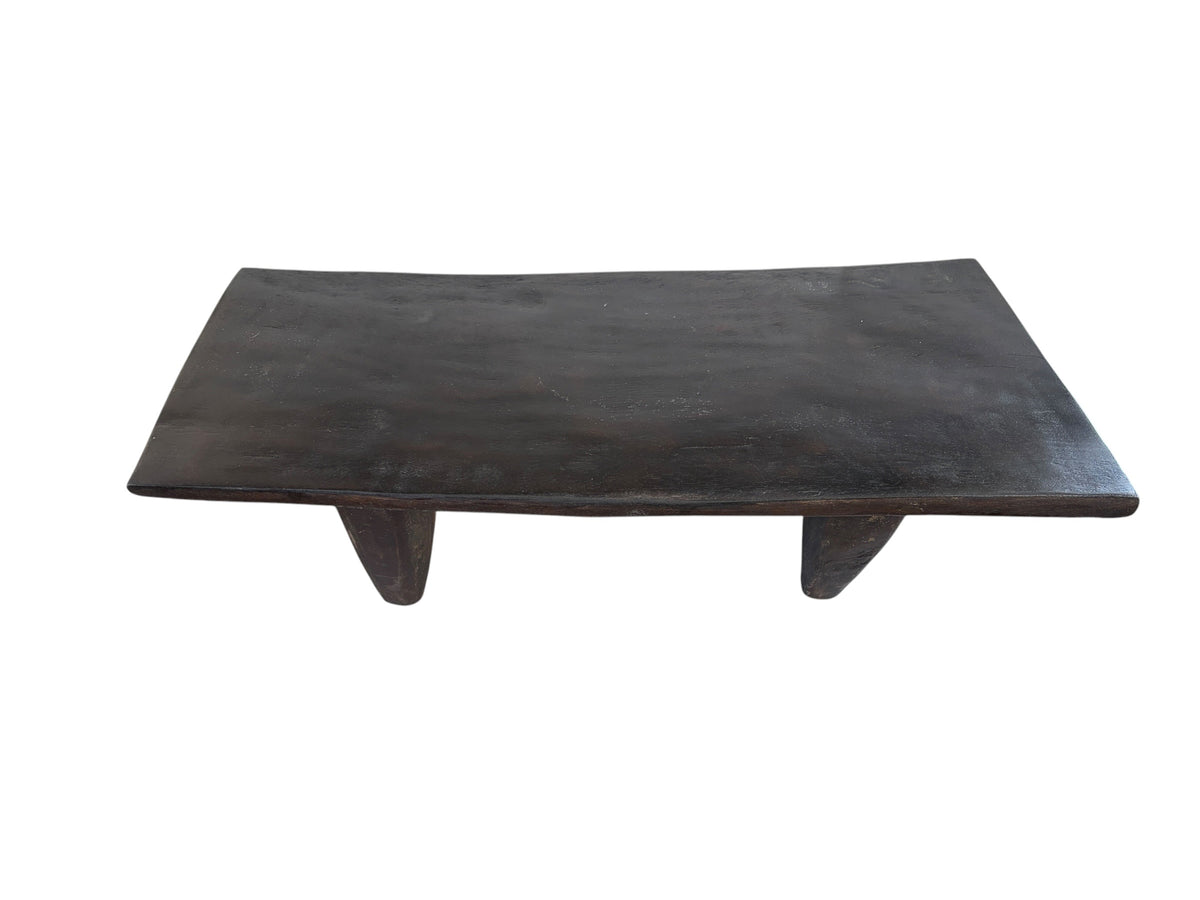 #5913  LG Vintage  African Senufo Stool / coffee Table  I coast 33.75" w by 9.5" H