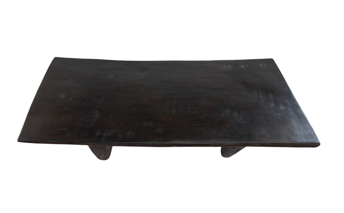 #5913  LG Vintage  African Senufo Stool / coffee Table  I coast 33.75" w by 9.5" H