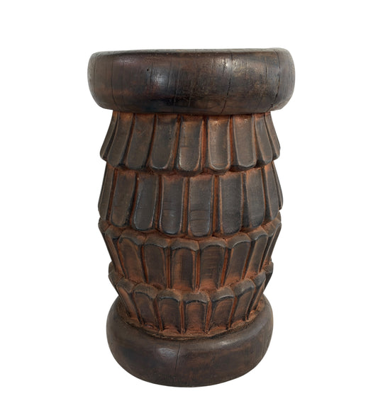 #5877 vintage   Tribal Nobility Bamileke Stool/Table Cameroon 14.5" H
