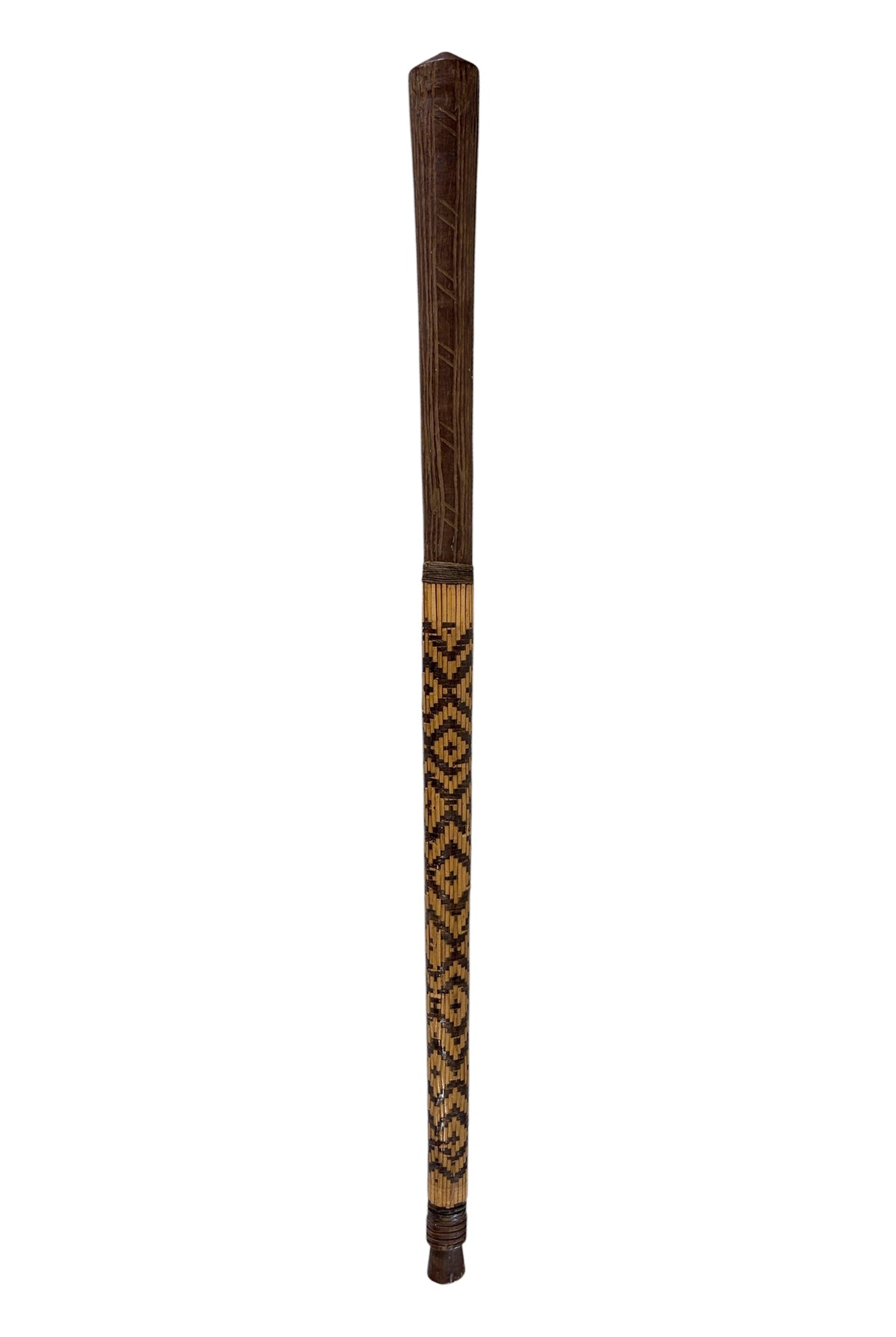 #1299 From a private collection Vintage Woden Ceremonial Karaja People  Otote Mace 29" H