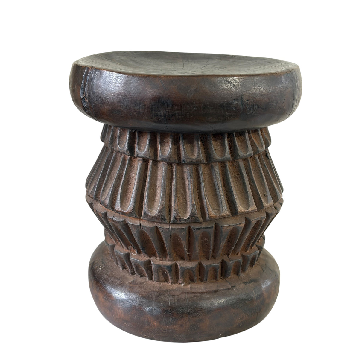 #796 Vintage Tribal Nobility Bamileke  Low Stool/Table Cameroon 11.5" H