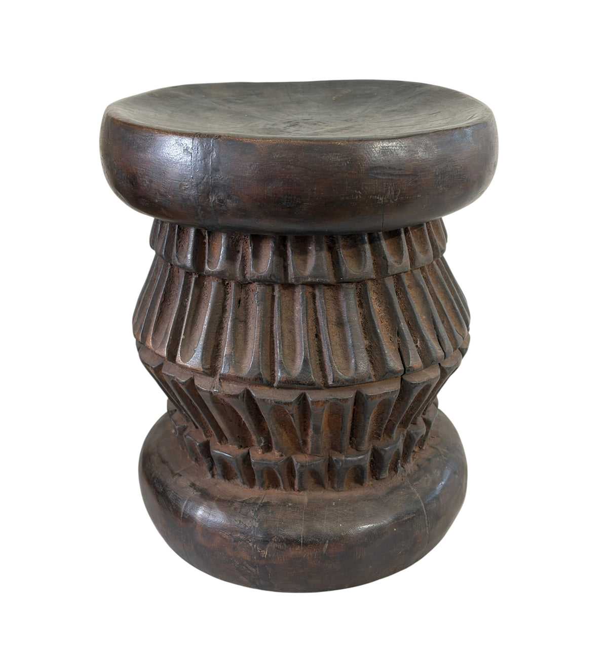 #796 Vintage Tribal Nobility Bamileke  Low Stool/Table Cameroon 11.5" H