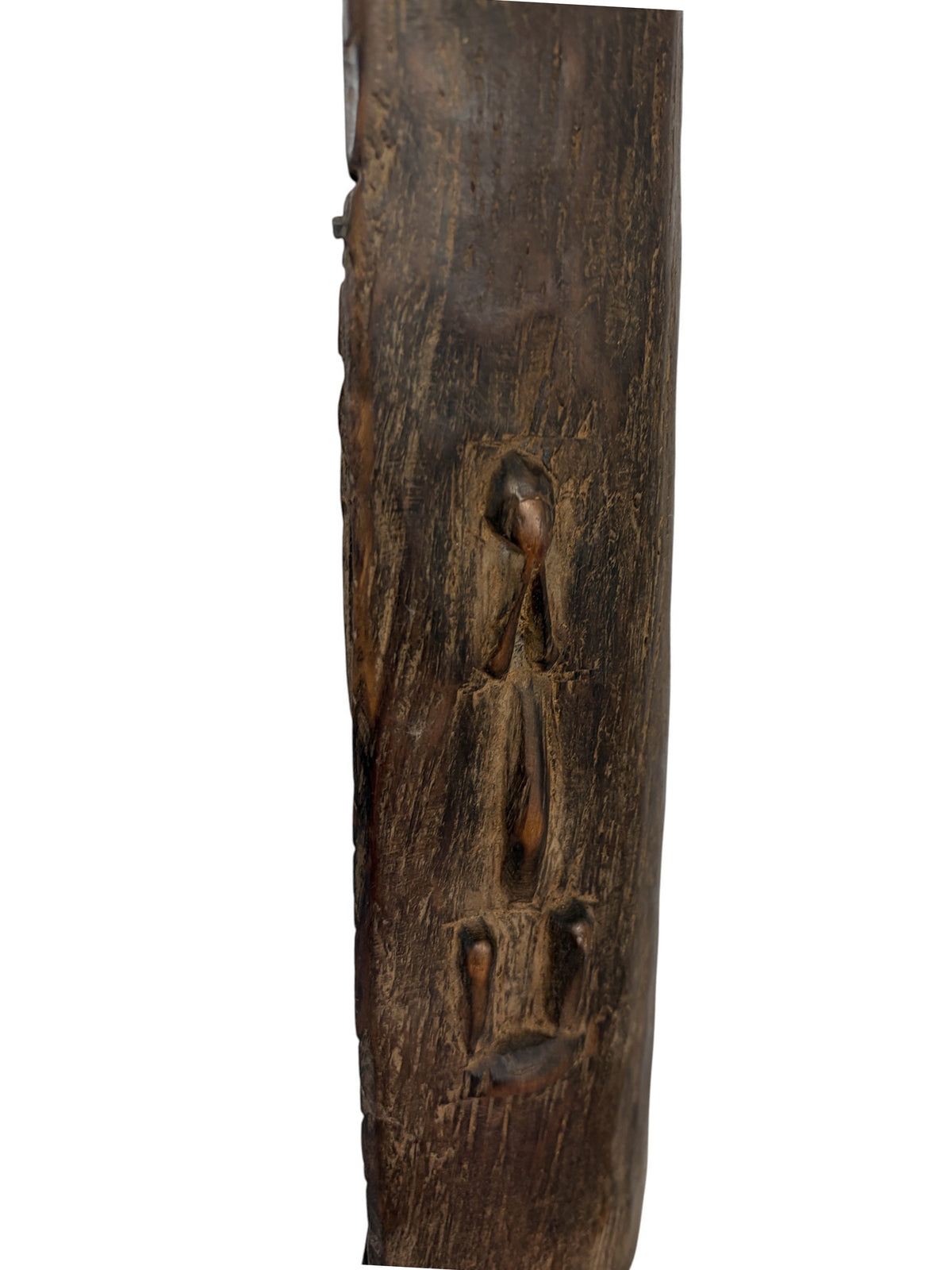 #13012 Lg Vintage Unique Dogon Hand Carved Wooden  Box Mali 27" H