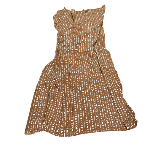 # 188 Lg Vintage Malian Brown  & White Mud Cloth Textile 86"