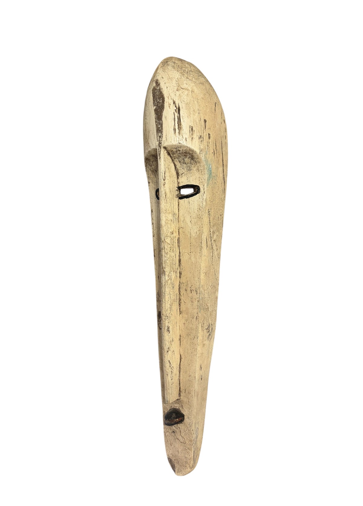 # 1310 Vintage Large  Fang Mask Elongated Face Gabon African Mask 32" H