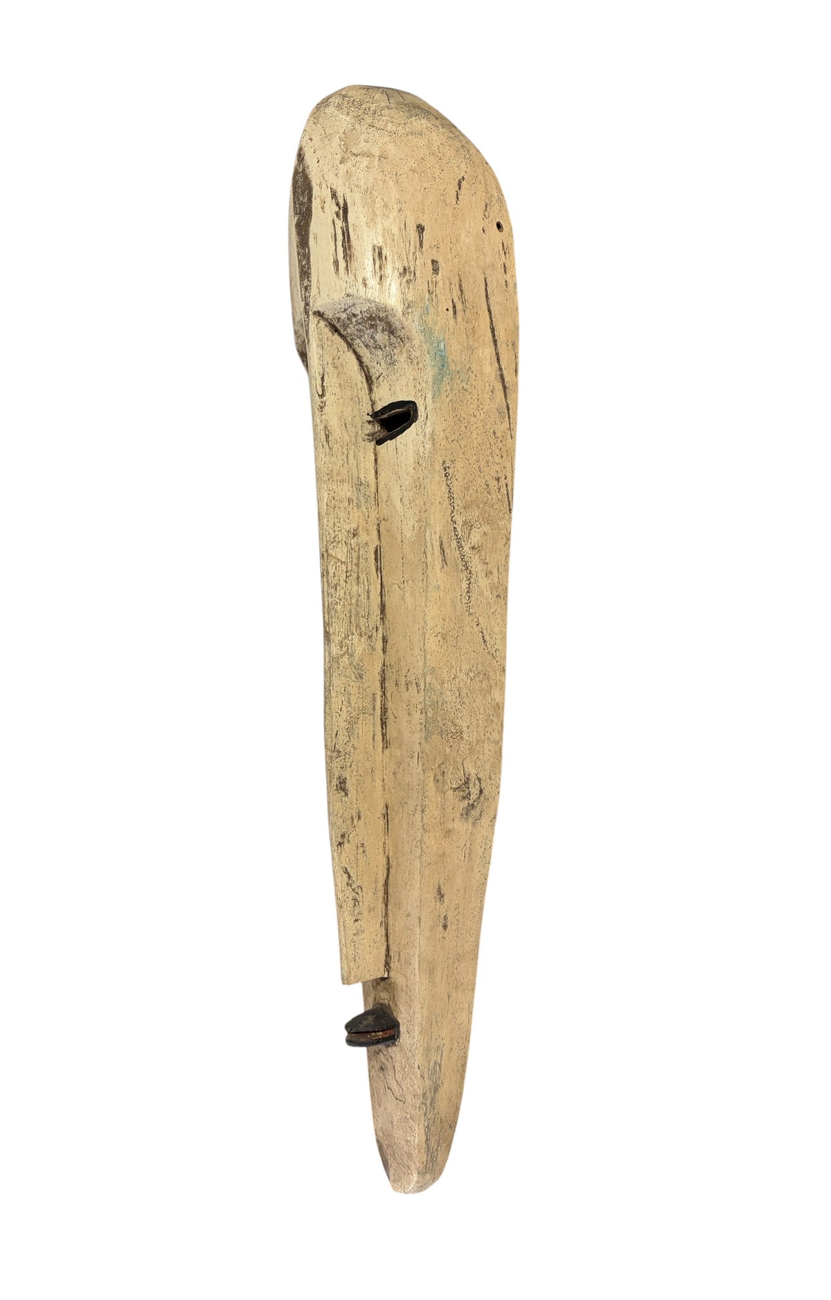 # 1310 Vintage Large  Fang Mask Elongated Face Gabon African Mask 32" H