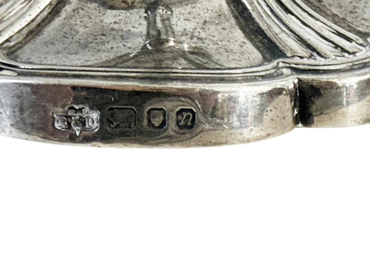 #729 Pair of Elegant Silver 925 Candle Holders, London, England, 20th Century