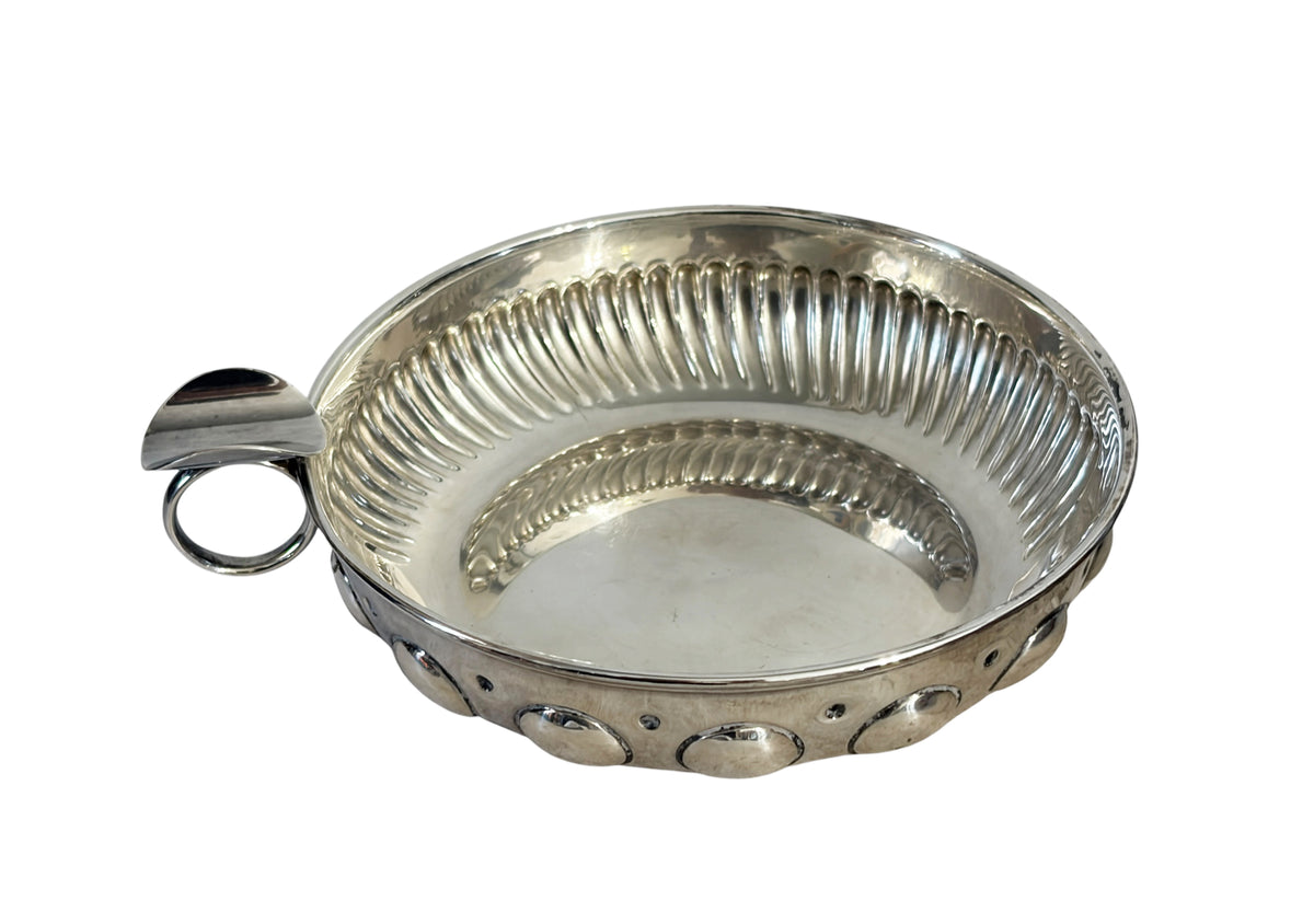 #733 Vintage Portuguese Sterling Silver  by Alves  Pinto Tastevin 5.5" Diameter