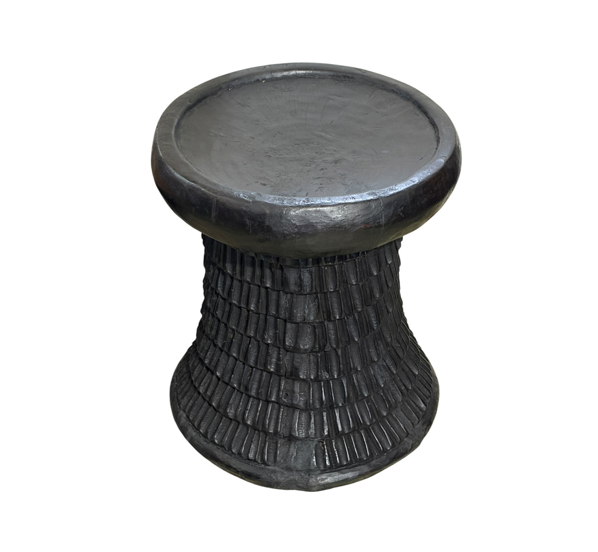 #1325 Vintage LG  Tribal Nobility Bamileke Stool/Table Cameroon 19" H