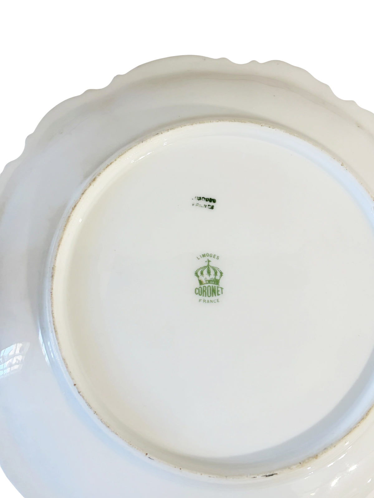 #654 Antique French Limoges Porcelain Cabinet Plate  9.5" Diameter