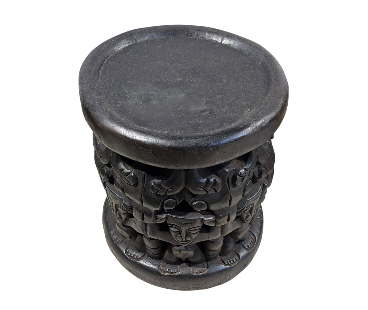 #1338 Vintage LG Tribal Nobility Bamileke Spider Stool/Table Cameroon 16.5" H