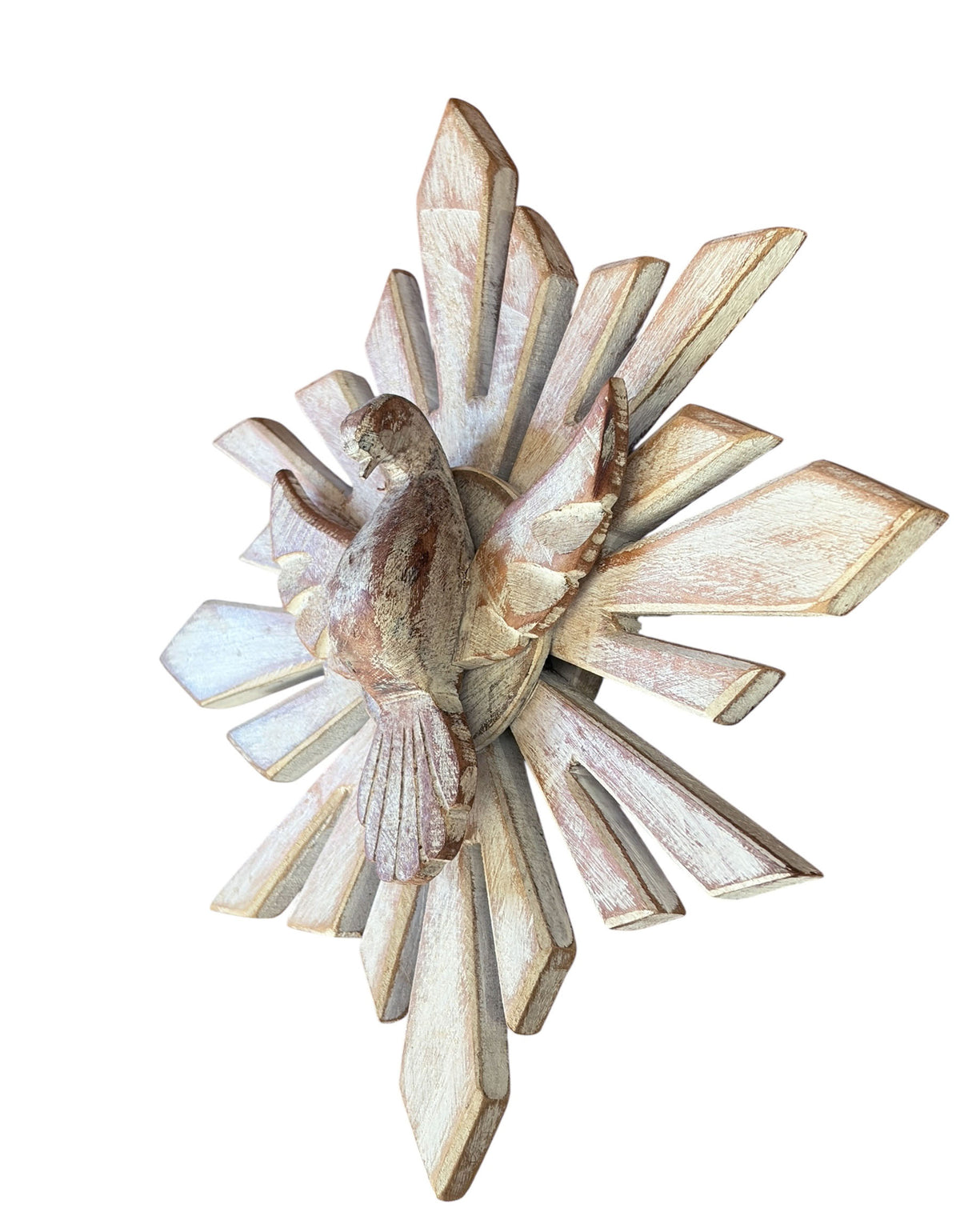 #680 Wooden Dove Sunburst the Holy Spirit 10.5" Diameter