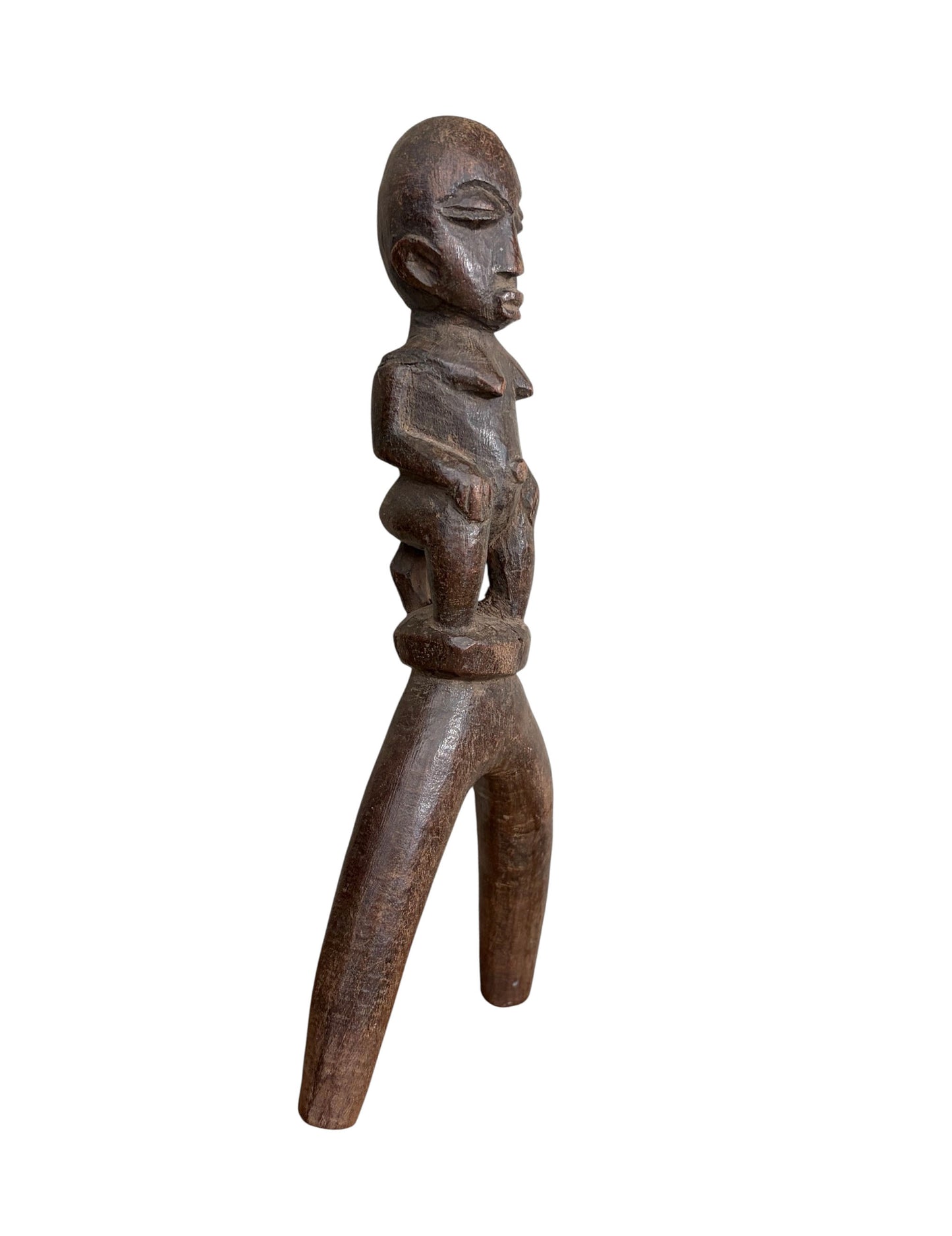 #7742 Superb /unique old Lobi Female  Figural Sling shot Burkina Faso African