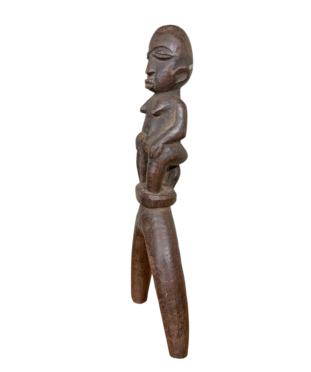 #7742 Superb /unique old Lobi Female  Figural Sling shot Burkina Faso African