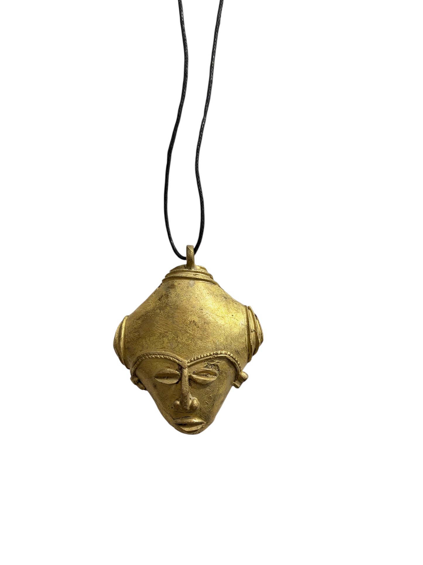 #978-5 African Baule Gold Weight Passport/Pendant Bronze Mask