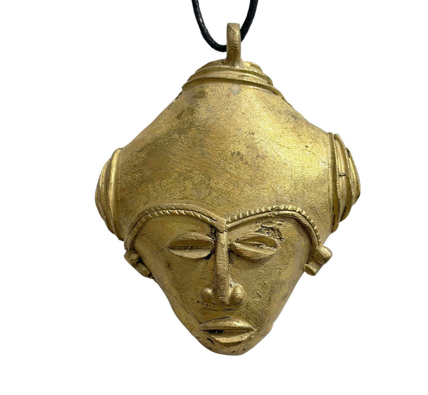 #978-5 African Baule Gold Weight Passport/Pendant Bronze Mask