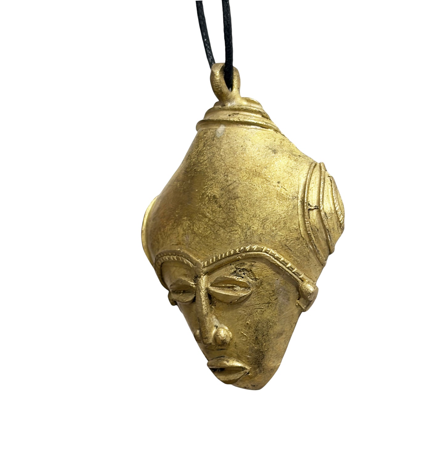 #978-5 African Baule Gold Weight Passport/Pendant Bronze Mask