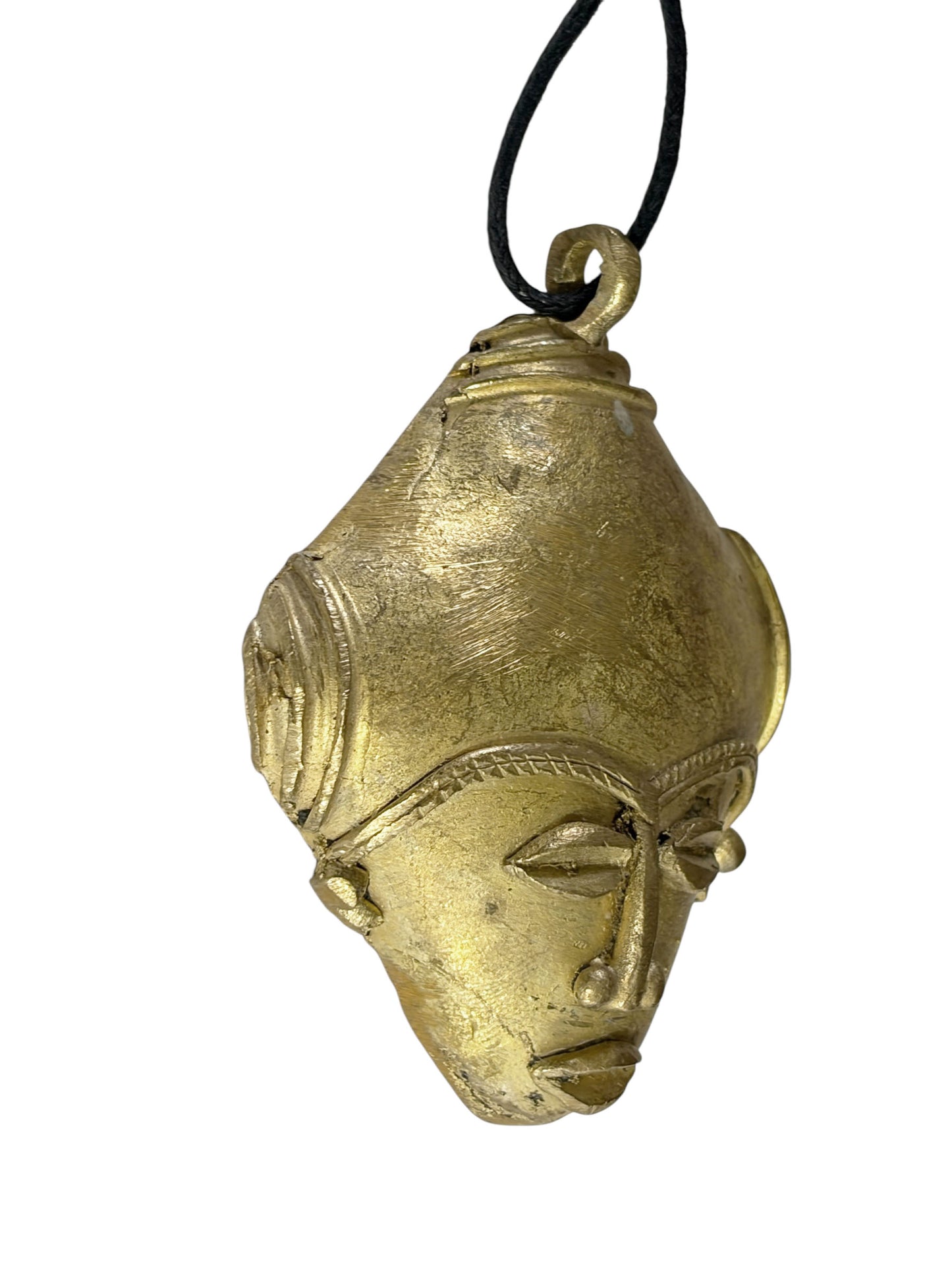 #978-5 African Baule Gold Weight Passport/Pendant Bronze Mask