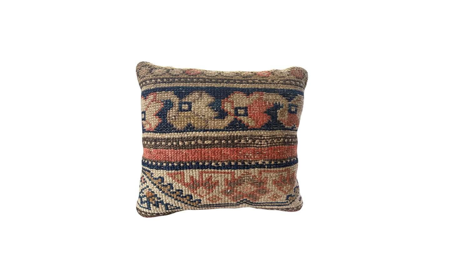#2196 19th Custom Made Antique Malayer Neck Pillow 10.5" w