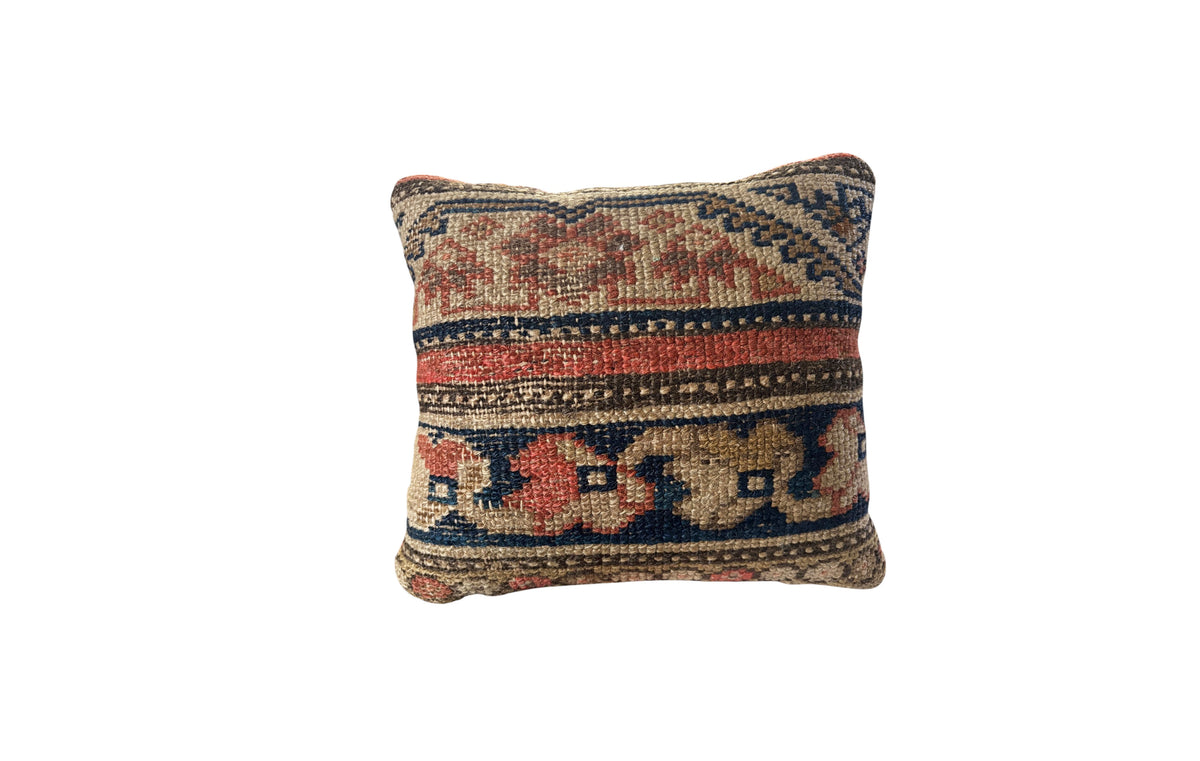 #2196 19th Custom Made Antique Malayer Neck Pillow 10.5" w