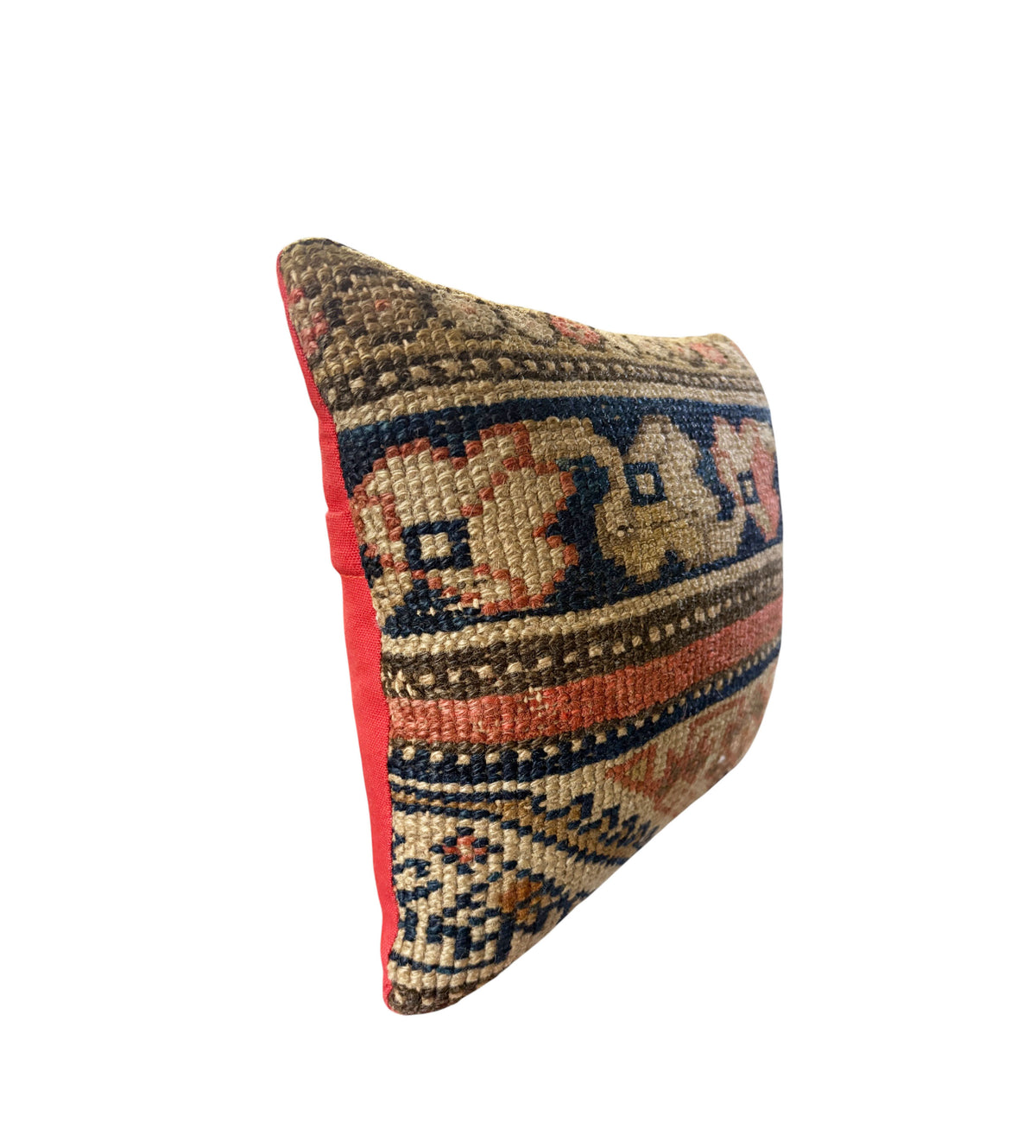 #2196 19th Custom Made Antique Malayer Neck Pillow 10.5" w