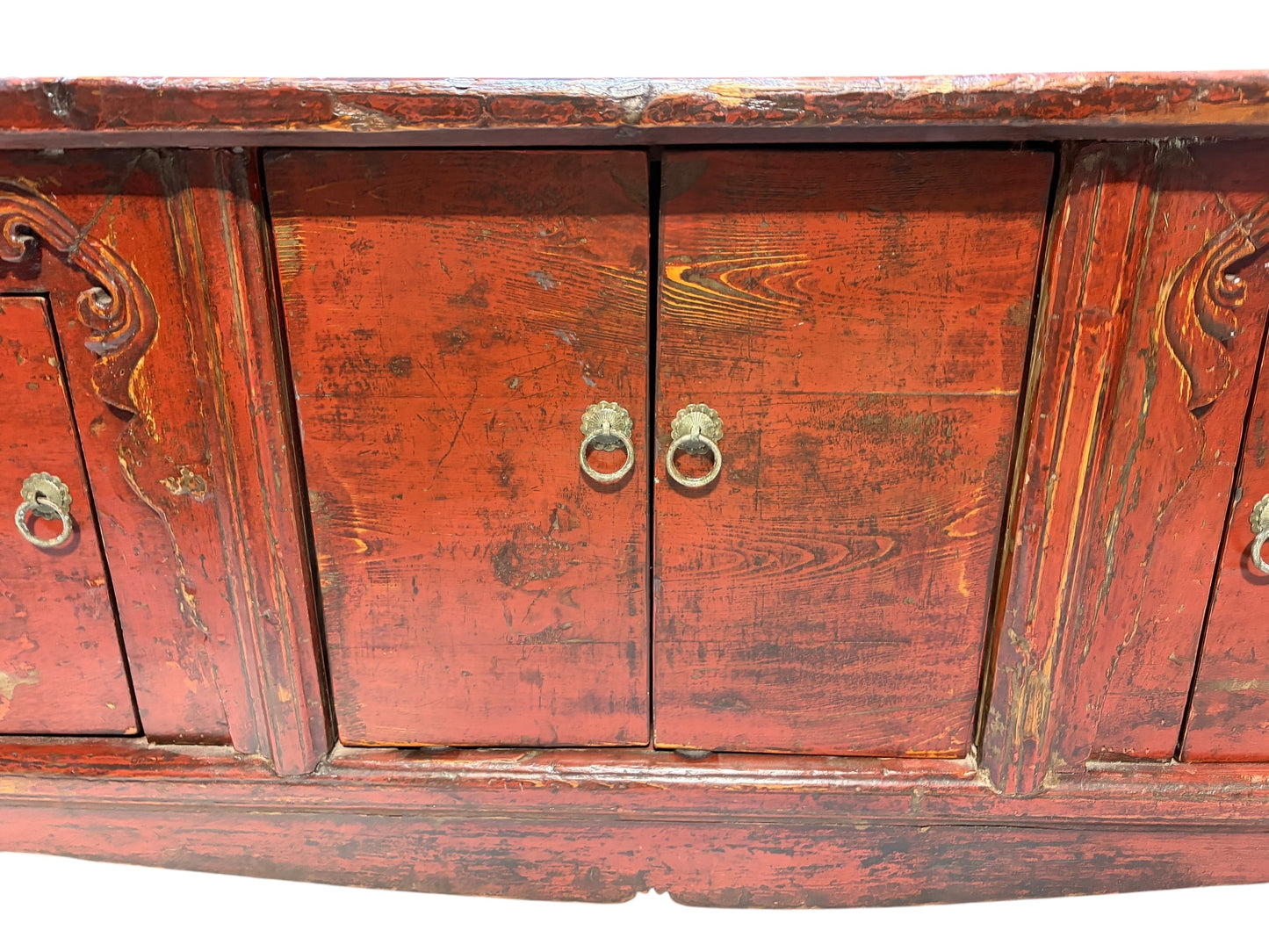 #6076 Old Chinese Altar solid wood Low /Cabinet 71" W