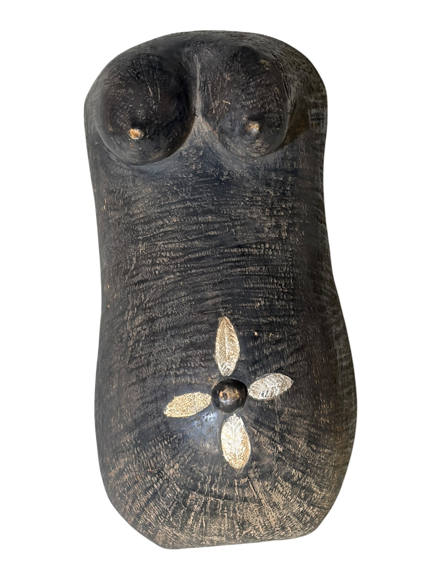 #570 Vintage Makonde Body Mask (Njorowe) Sculpture Tanzania 18.5" H