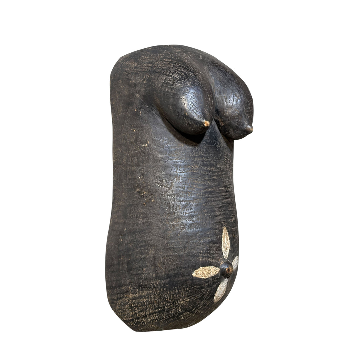 #570 Vintage Makonde Body Mask (Njorowe) Sculpture Tanzania 18.5" H
