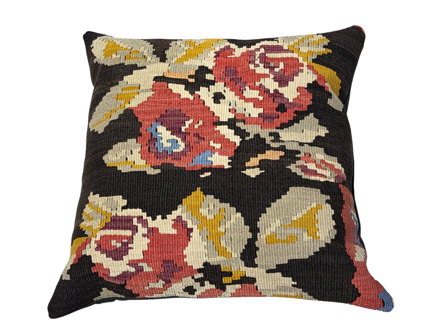 #1744/59 Superb Custom Made Old Turkish  Tribal Kilim Pillow  20" by 20"