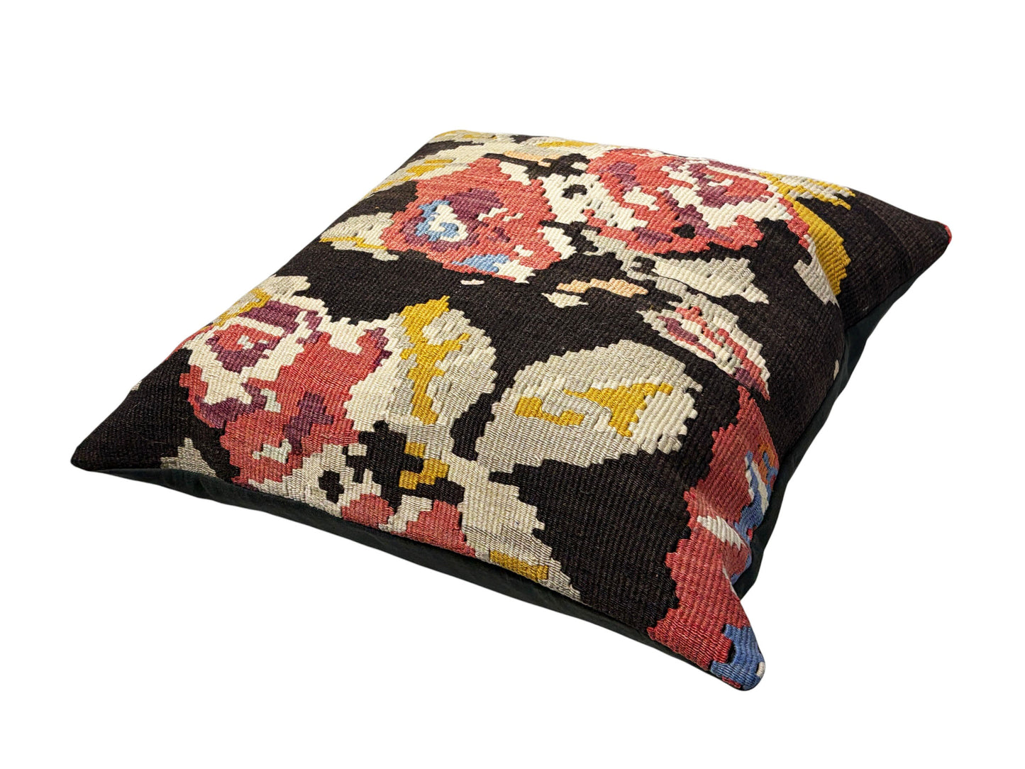 #1744/59 Superb Custom Made Old Turkish  Tribal Kilim Pillow  20" by 20"