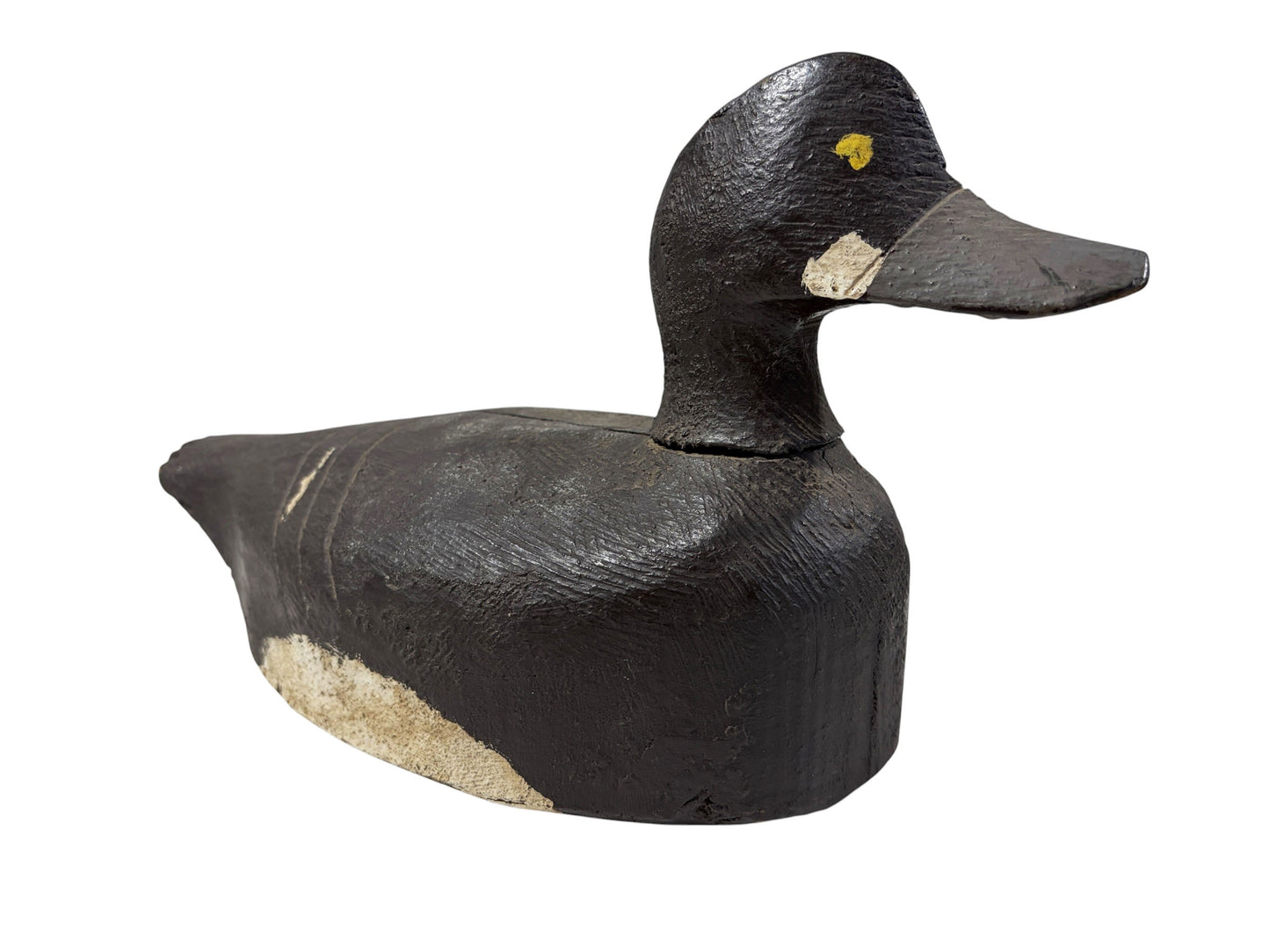 #6860 Vintage 20th century Hand Carved & Painted Old Duck Decoy