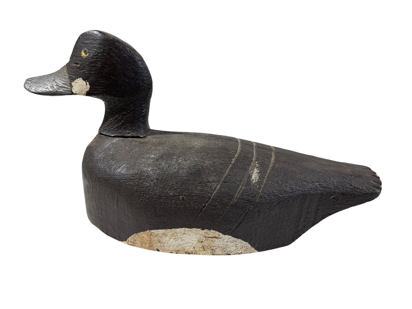 #6860 Vintage 20th century Hand Carved & Painted Old Duck Decoy