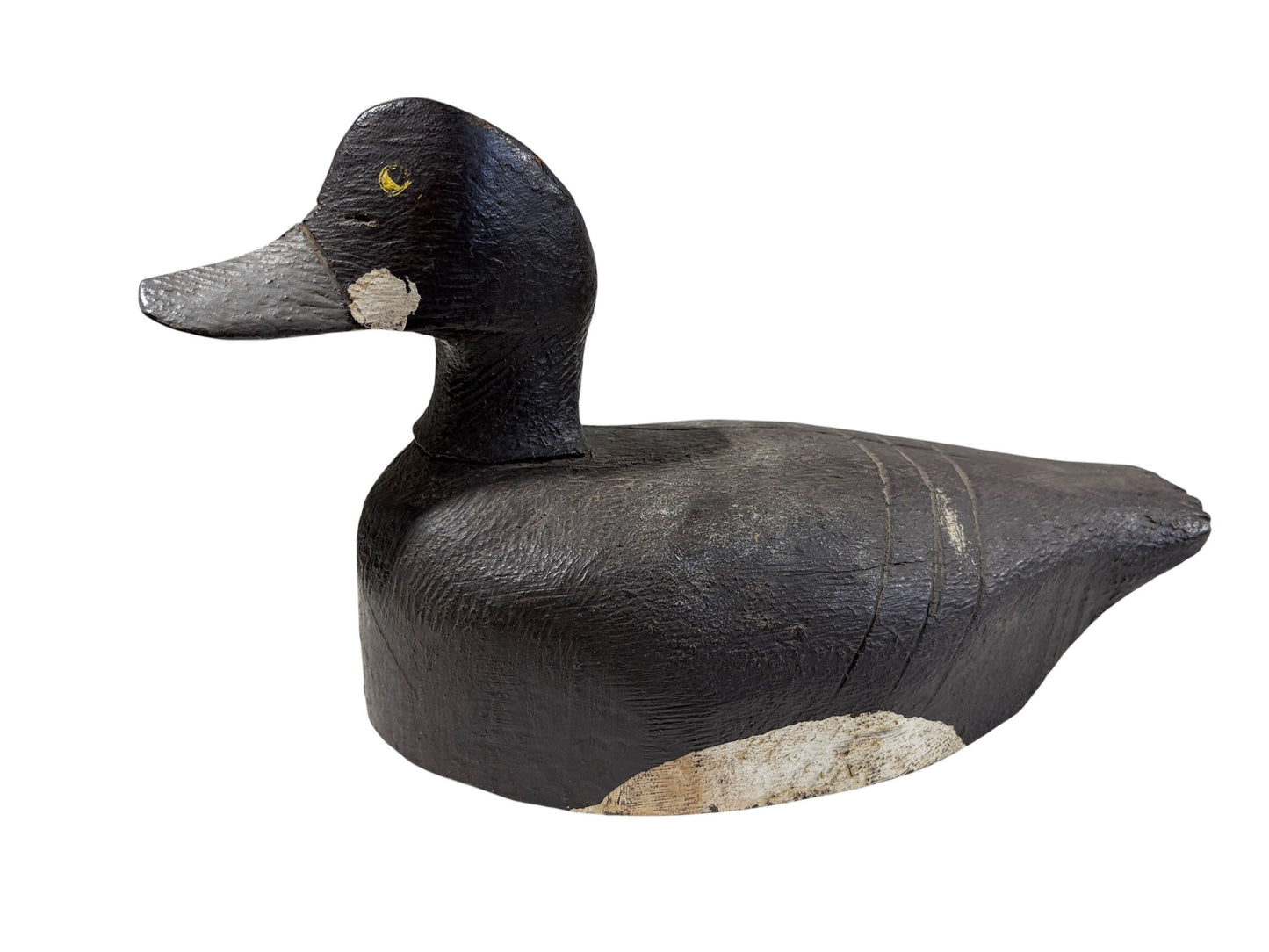 #6860 Vintage 20th century Hand Carved & Painted Old Duck Decoy