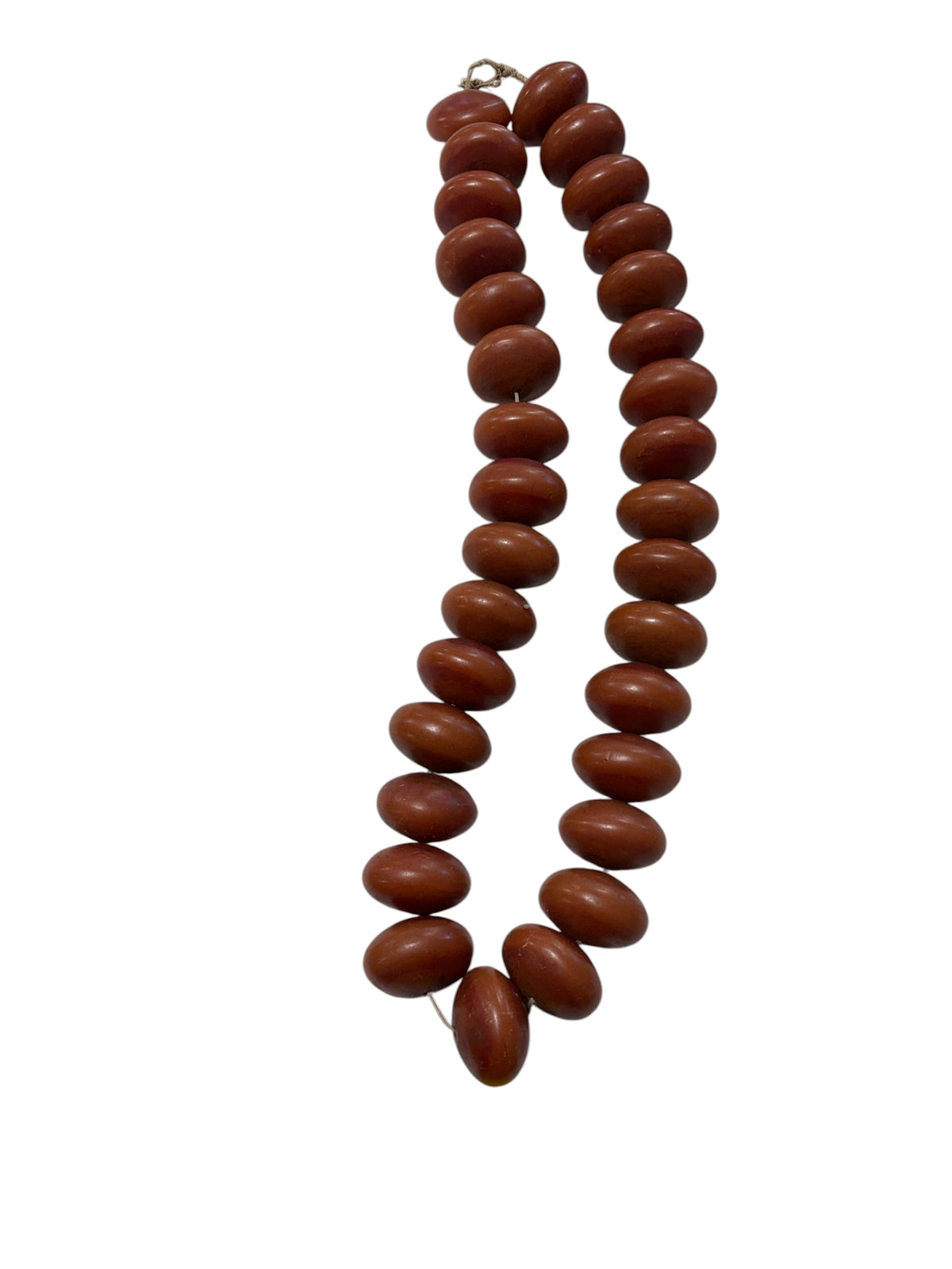 #1023 Vintage Jumbo  African Copal Amber Trade Beads Phenolic Resin 2" W