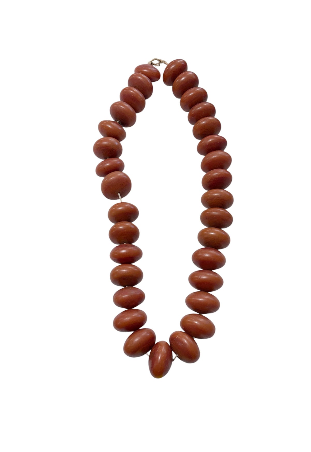 #1023 Vintage Jumbo  African Copal Amber Trade Beads Phenolic Resin 2" W