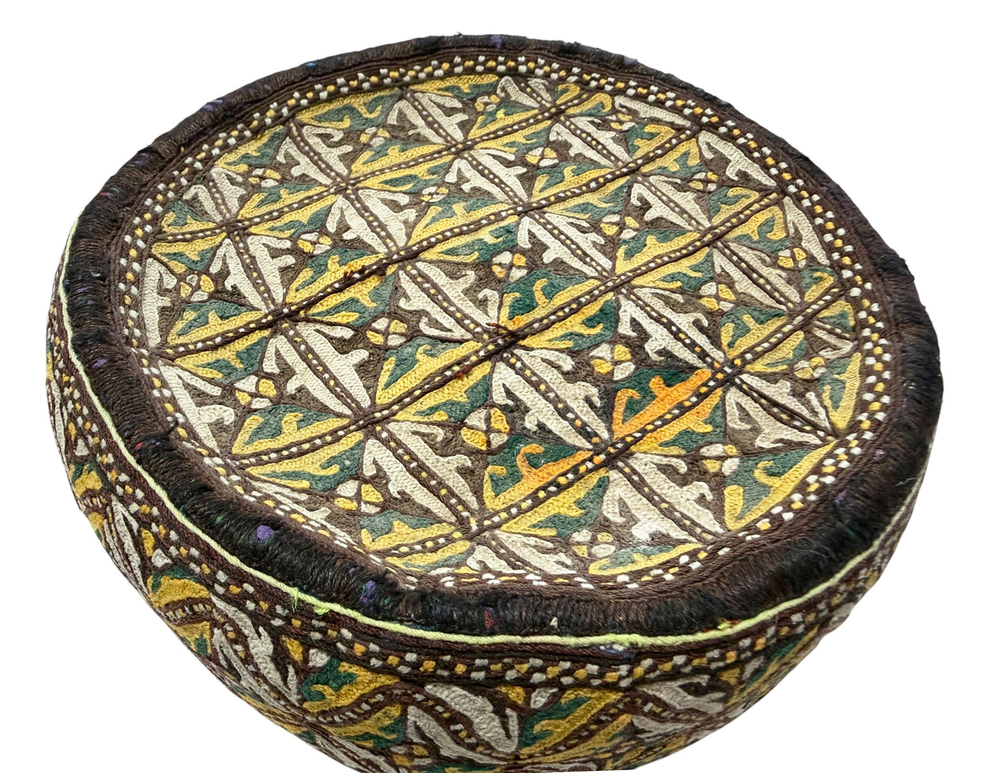#691 Tribal mid-1900's Central Asian Hand made Afghan-Turkmen Cap