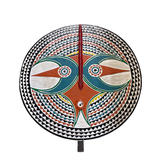 #1229 Vintage  African Wooden Bobo  Mask Burkina Faso 30" H
