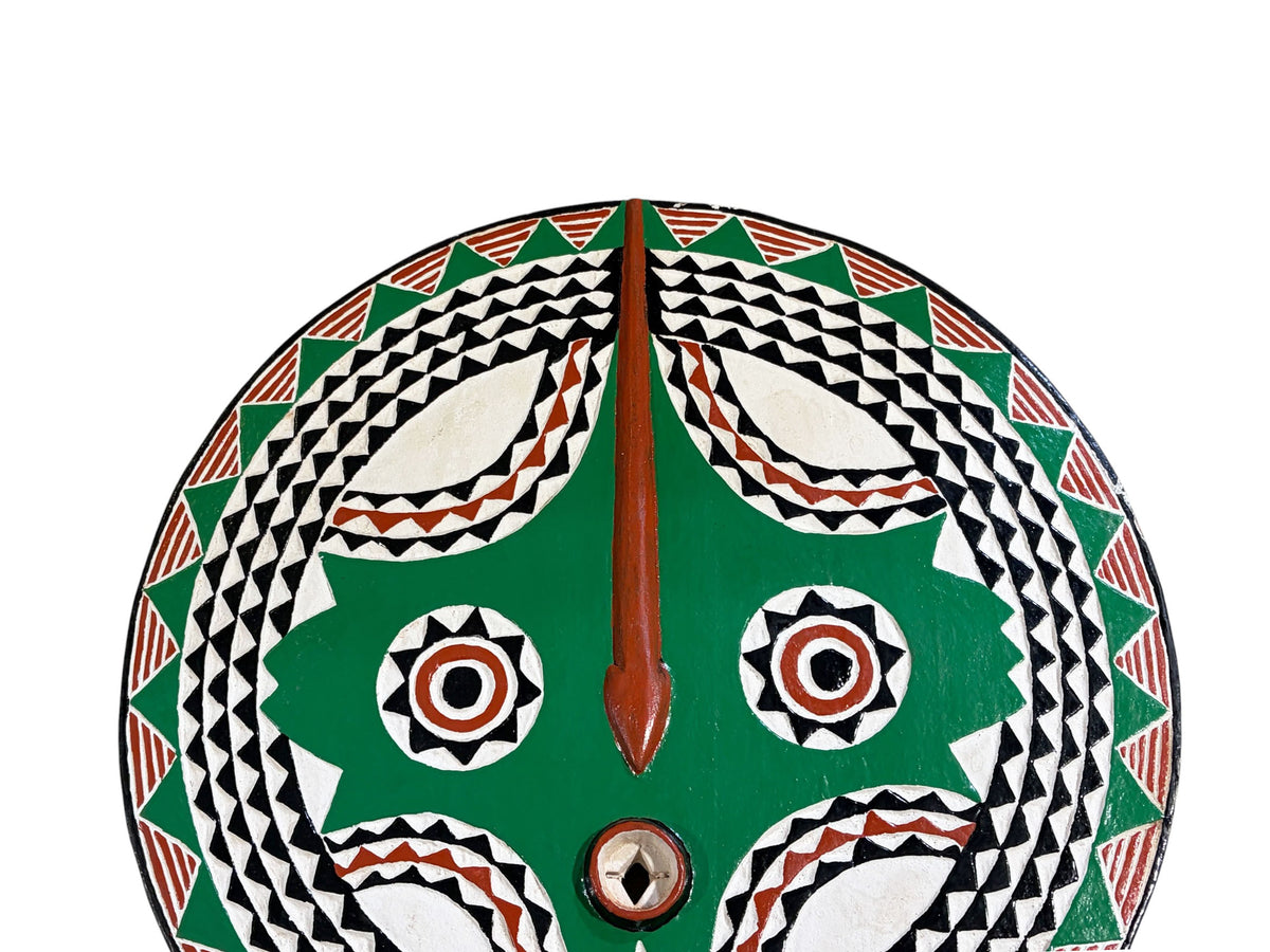 #1230 Vintage  African Wooden Bobo  Mask Burkina Faso 30" H