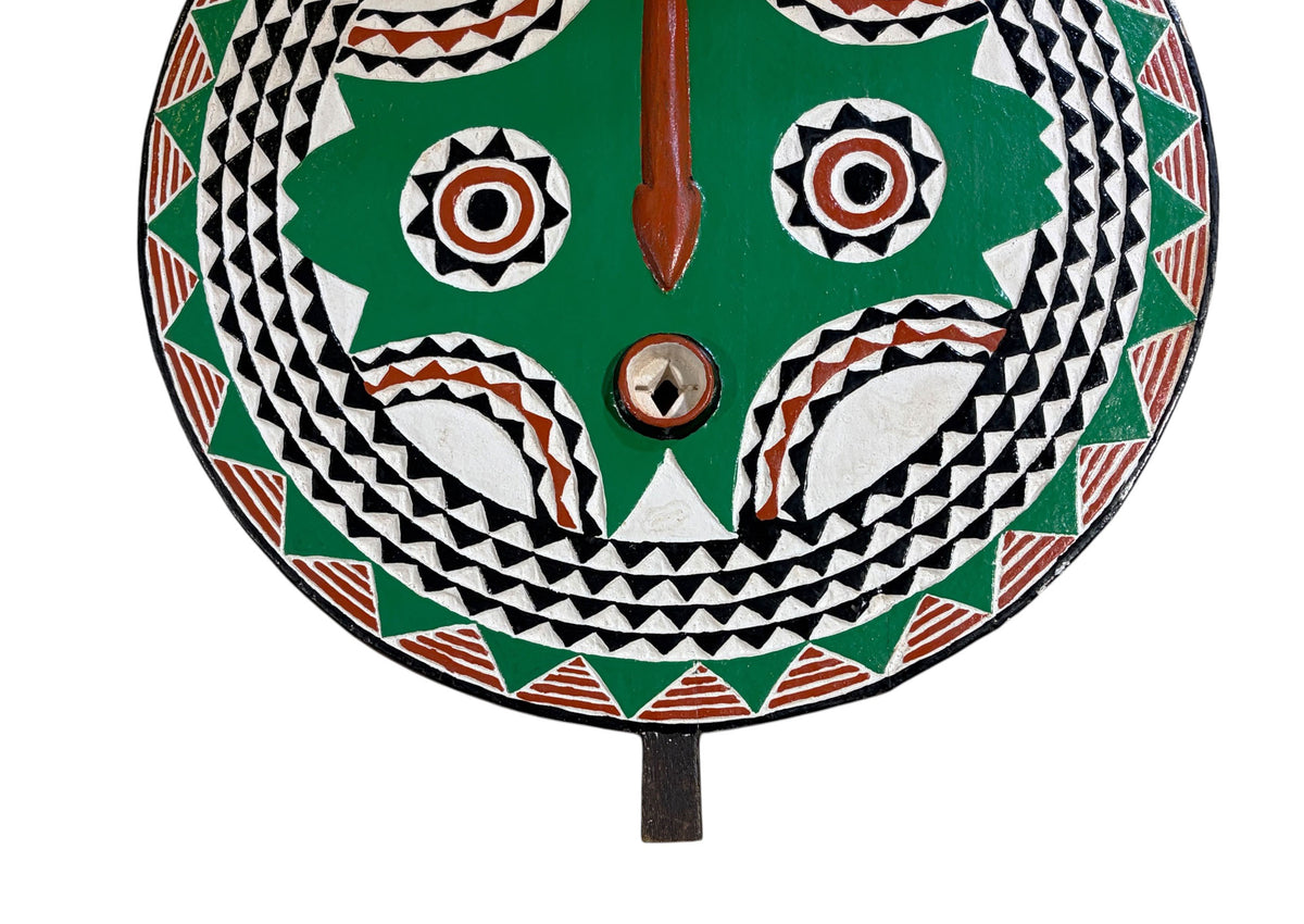 #1230 Vintage  African Wooden Bobo  Mask Burkina Faso 30" H