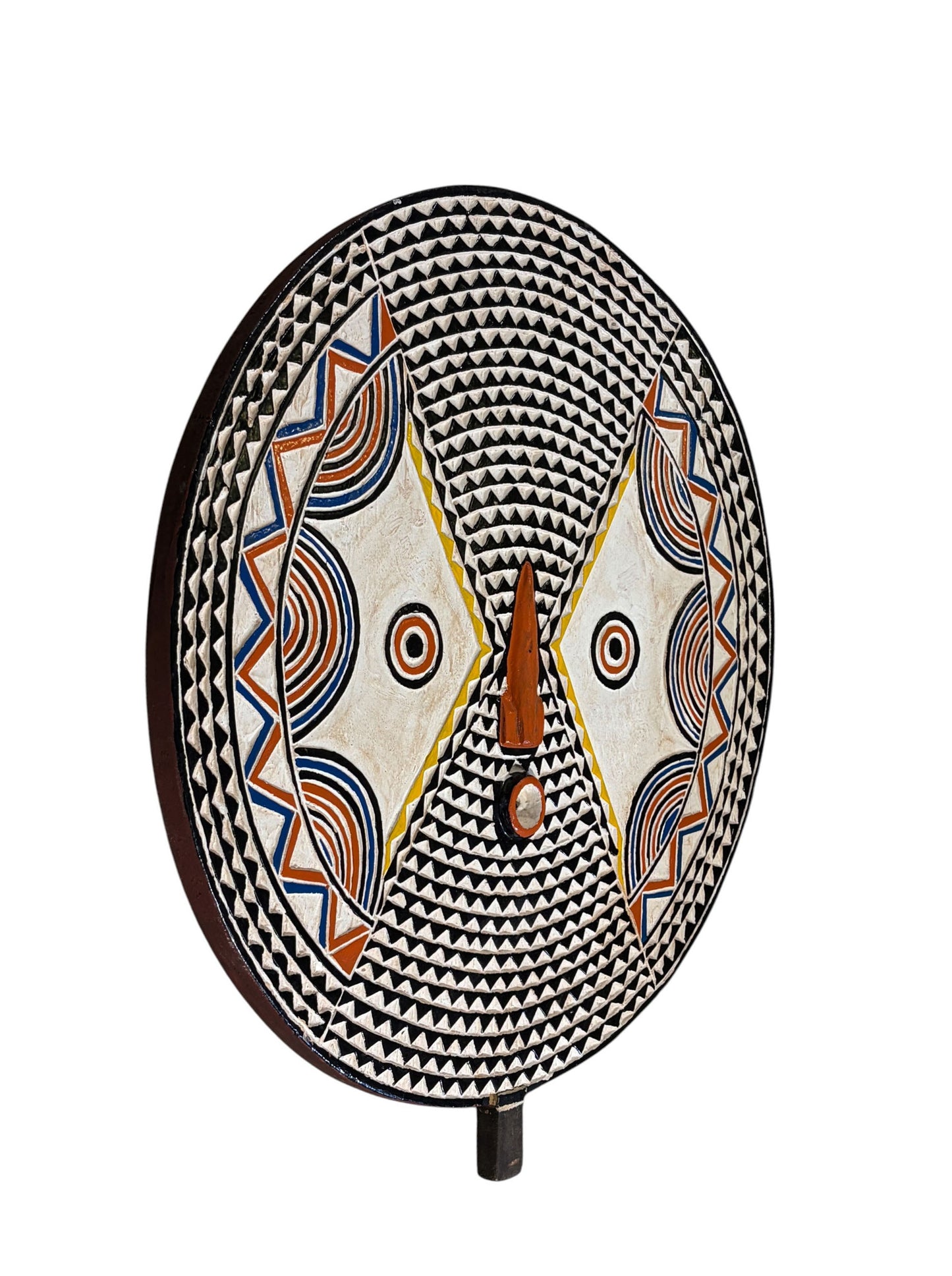 #1231 Vintage  African Wooden Bobo  Mask Burkina Faso 30" H
