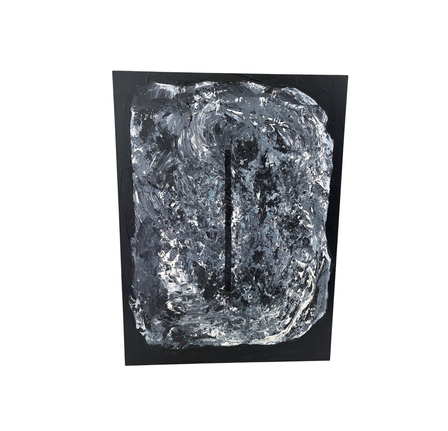 #110 Acrylic Abstract  on Masonite titled "Porte des étoiles" Stargate 24" H by YJR