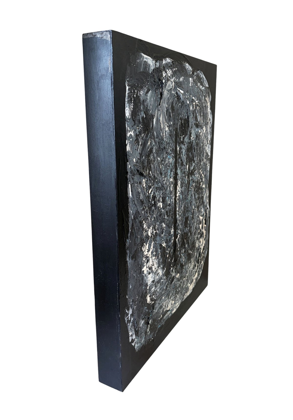 #110 Acrylic Abstract  on Masonite titled "Porte des étoiles" Stargate 24" H by YJR
