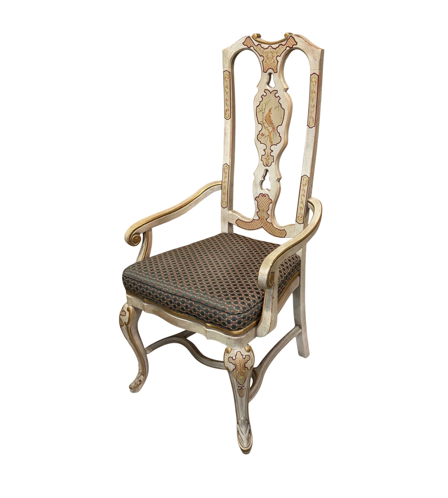 #6731  Drexel Heritage Sketchbook Chinoiserie ArmChair