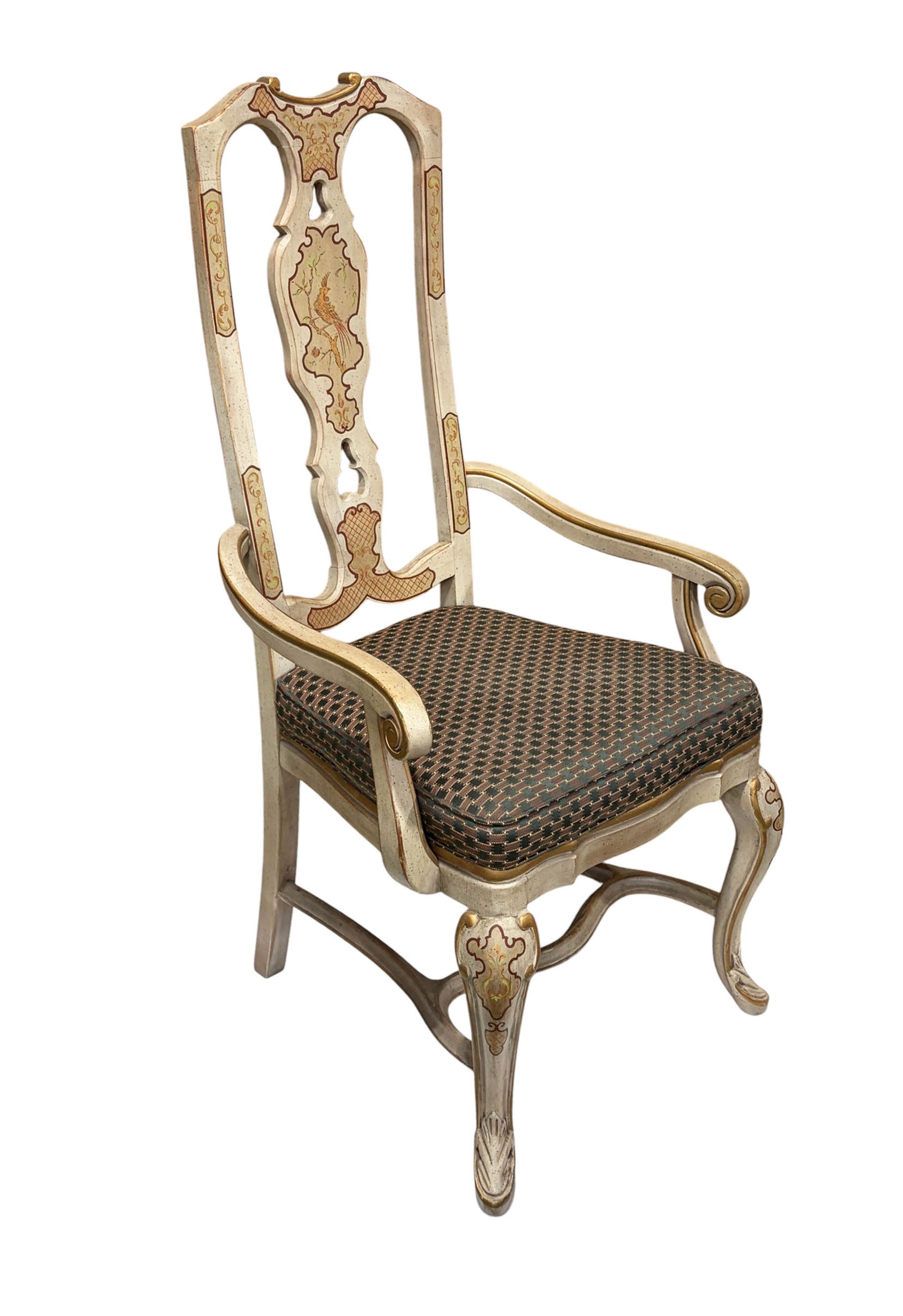 #6731  Drexel Heritage Sketchbook Chinoiserie ArmChair