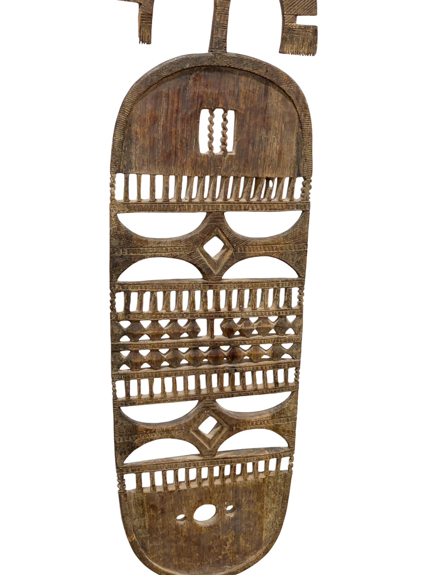 #1263 Old Tuareg Hoggar Tent Post – Ehel – North West Niger on stand