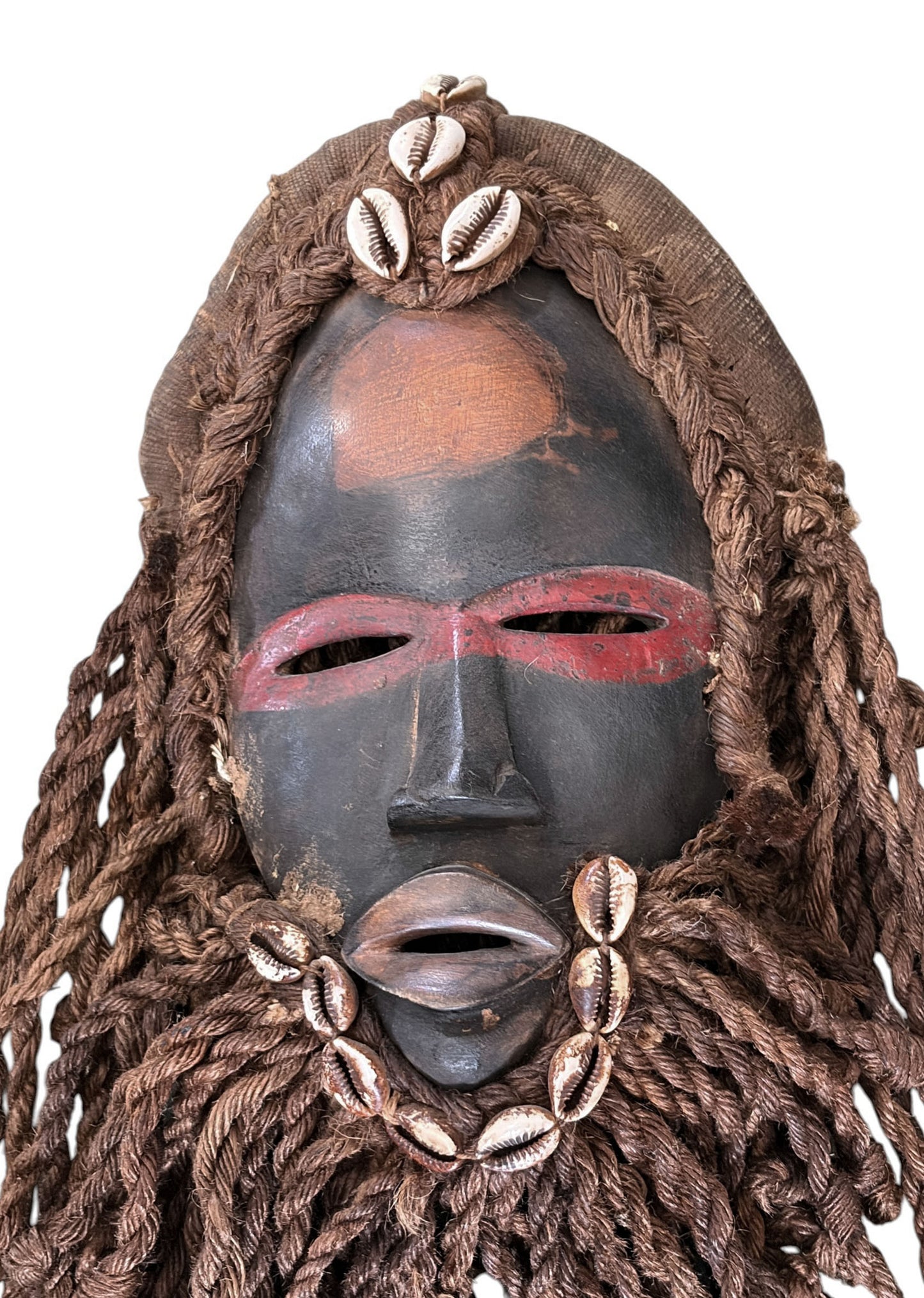 #3275A Superb Vintage  African I .Coast Dan Ceremonial Dance  Mask 14" H