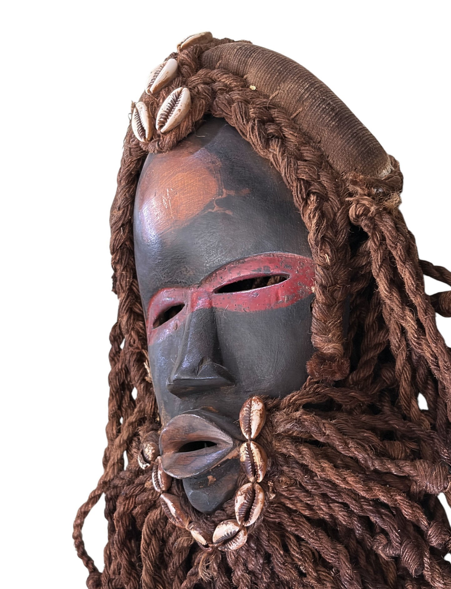 #3275A Superb Vintage  African I .Coast Dan Ceremonial Dance  Mask 14" H